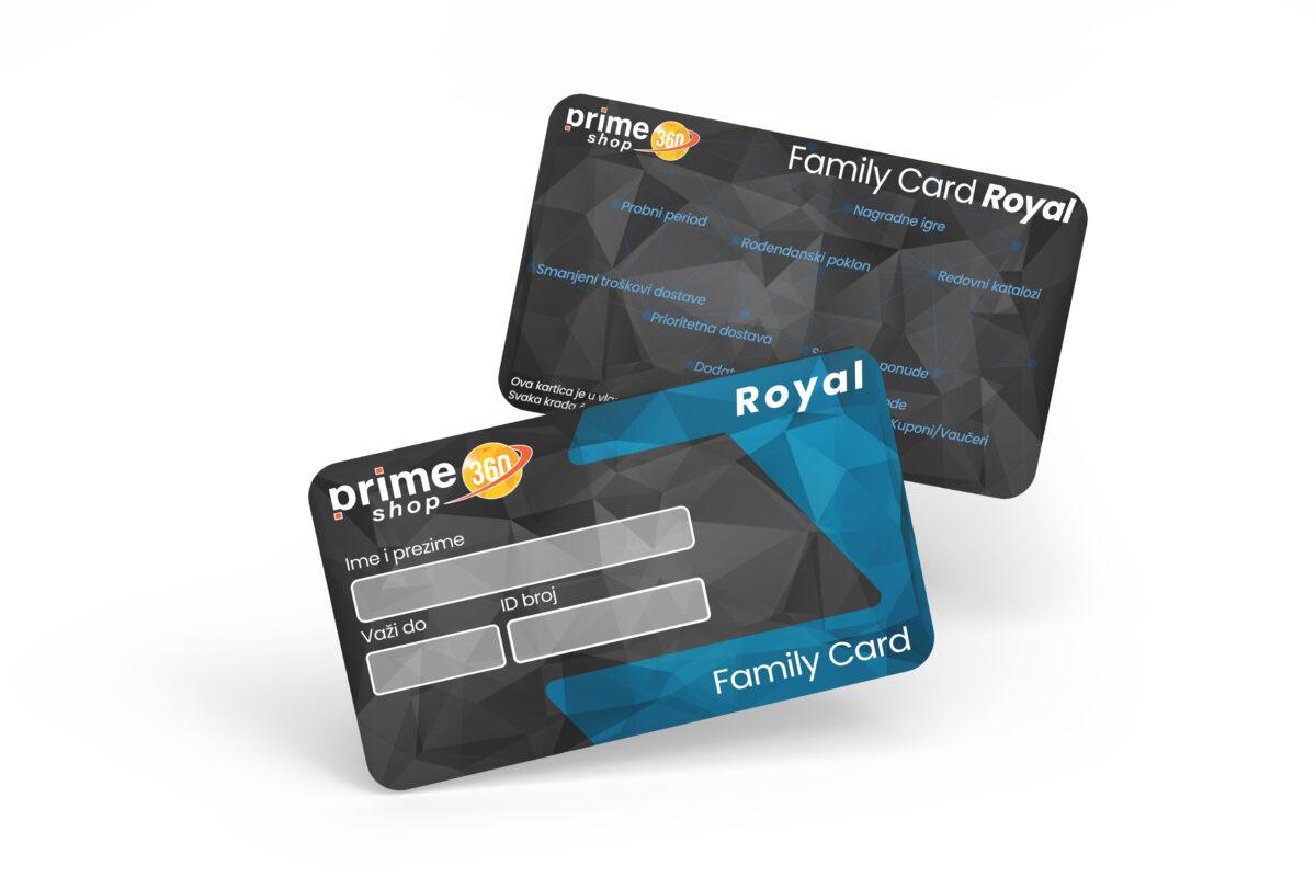 Family card Mockup Family Card Royal